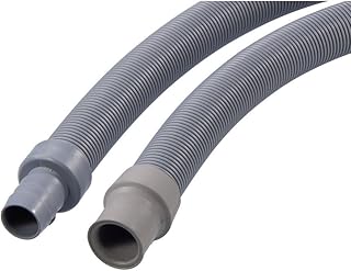 Xavax Verlängerung Ablaufschlauch 1,5 m (geeignet für Waschmaschinenschlauch/Spülmaschinenschlauch) grau