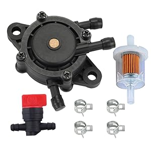 HIPA 49040-7001 Fuel Pump + Fuel Filter Fuel Shut-Off Valve for Kawasaki FH430V FH451V FH500V FH541V FH580V FH680V FH721V FX730V FX801V Engine Lawn Mower