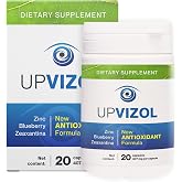 Upvizol | Zinc, Blueberry &amp; Zeaxanthin | Eye Nutrition &amp; Daily Wellness | 20 Capsules | 1 Pack