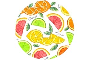 ANDRÉAS Andreas Silicone Non-Slip 6.25" Jar Opener, Easy Lid Opener, Made with Silicone and Fabric, Dishwasher Safe, Garlic Peeler, GG Citrus, 6.25 inch