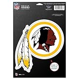 NFL Washington Redskins 83819010 Die Cut Logo Magnet, Small, Black