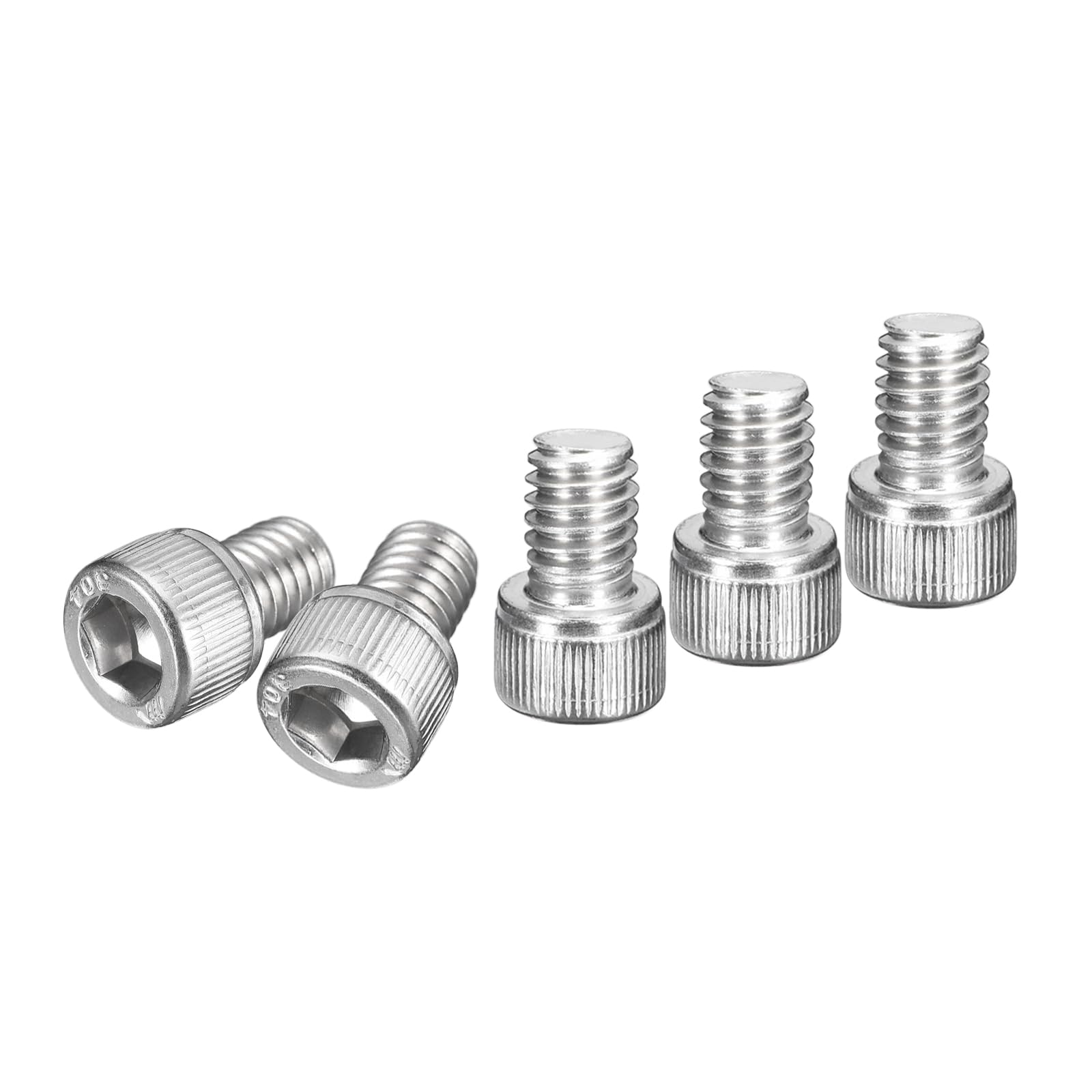 DTGN 5/16-18x1/2" Socket Head Cap Screws Bolts, 12Pcs 304 Stainless Steel 18-8, Machine Hex Socket Screw, Hex Drive, Bright Finish, UNC Coarse Thread Fully Threaded