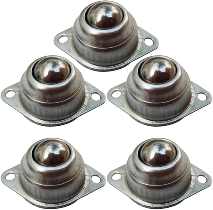 HEMOBLLO Steel Ball Wheel ï¼ŒTwo Holes Universal Roller Ball Casters Wheel,Steel Ball Transfer