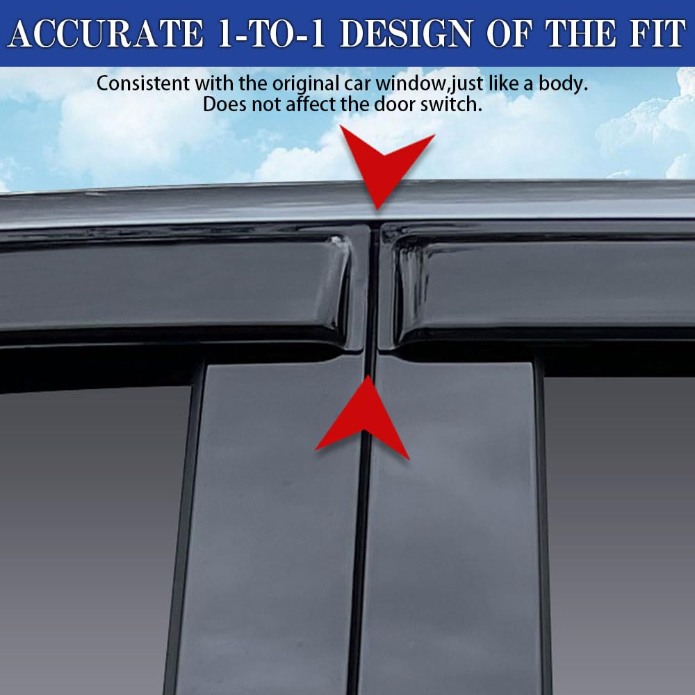 Condition photo showing New/Like New for letingfar window visors rain guards for subaru forester 2019 2020 2021 2022 2023 2024 accessories, w