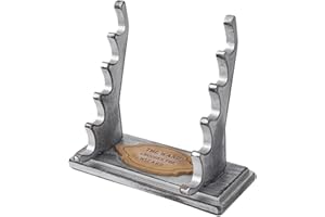 Extguds Wooden Magic Wand Holder and Display Stand,Wizard Wand Stand for Desktop Display Decoration and Collection,5 Tiered Wooden