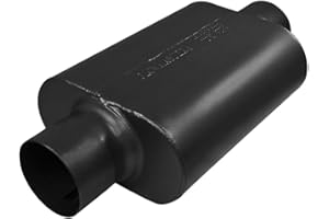 Flowmaster 854040-10 Super 40 Series Delta Force 4.00" Centre In and Out 16 Gauge 409S Stainless Steel Exhaust System, Black