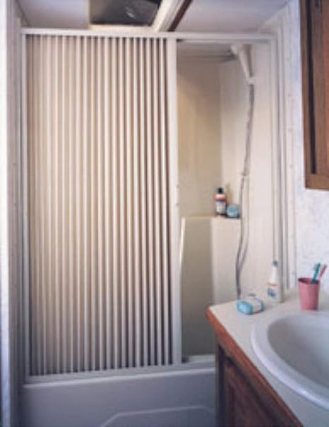 Amazon Com Irvine 6057si Ivory Pleated Shower Door Automotive