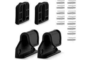 Dearlomum Retractable Baby Gate Replacement Parts, Original Hardware Set (Including 2 x Latchs + 2 x Brackets + 1 Set of Screws) for Retractable Gate Asin B09K7HR55K/B09K7K5XKB/B09XMP6D5T（Black)