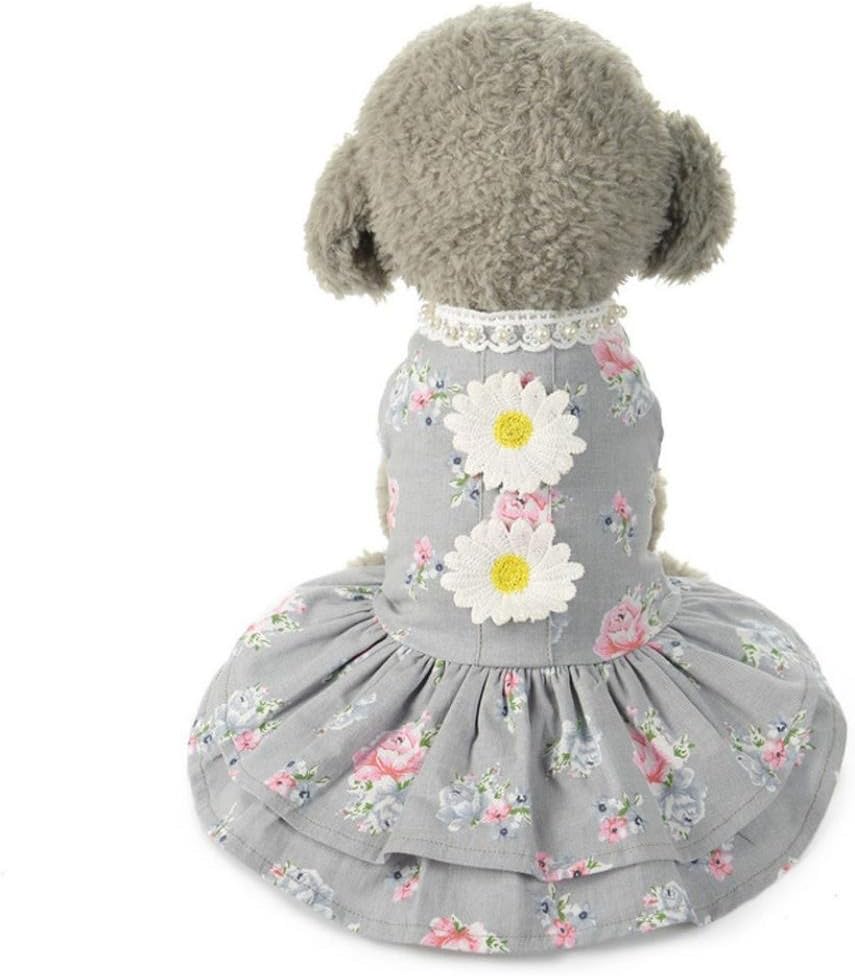 Axchongery Dog Dress, Funny Pet Bow Tutu Vest Lace Puppy Skirt Cat Princess Doggy Clothes