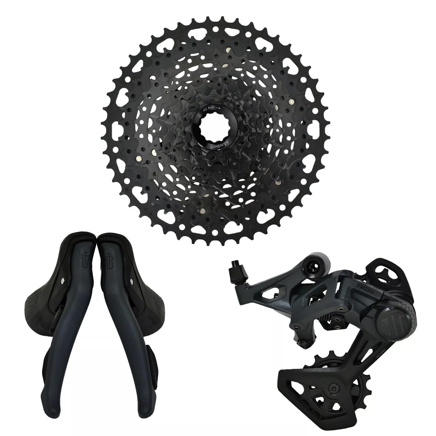 microSHIFT SWORD 1x10 Speed Gravel Groupset, MIS2813
