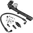 Endxedo Fuel Rail Kit B-Series Swapped Engines with Fuel Pressure Regulator Gauge Fuel Bore Size Fuel Rail Kit