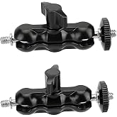 CAMVATE Universal Magic Arm with 1/4"-20 Thread(Black,2 Pieces) - 2080