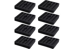 MY MIRONEY 8 Pack Anti Vibration Pads Air Conditioner Rubber Vibration Isolator Square Rubber Vibration Absorber 1.77" x 1.77" x 0.31"