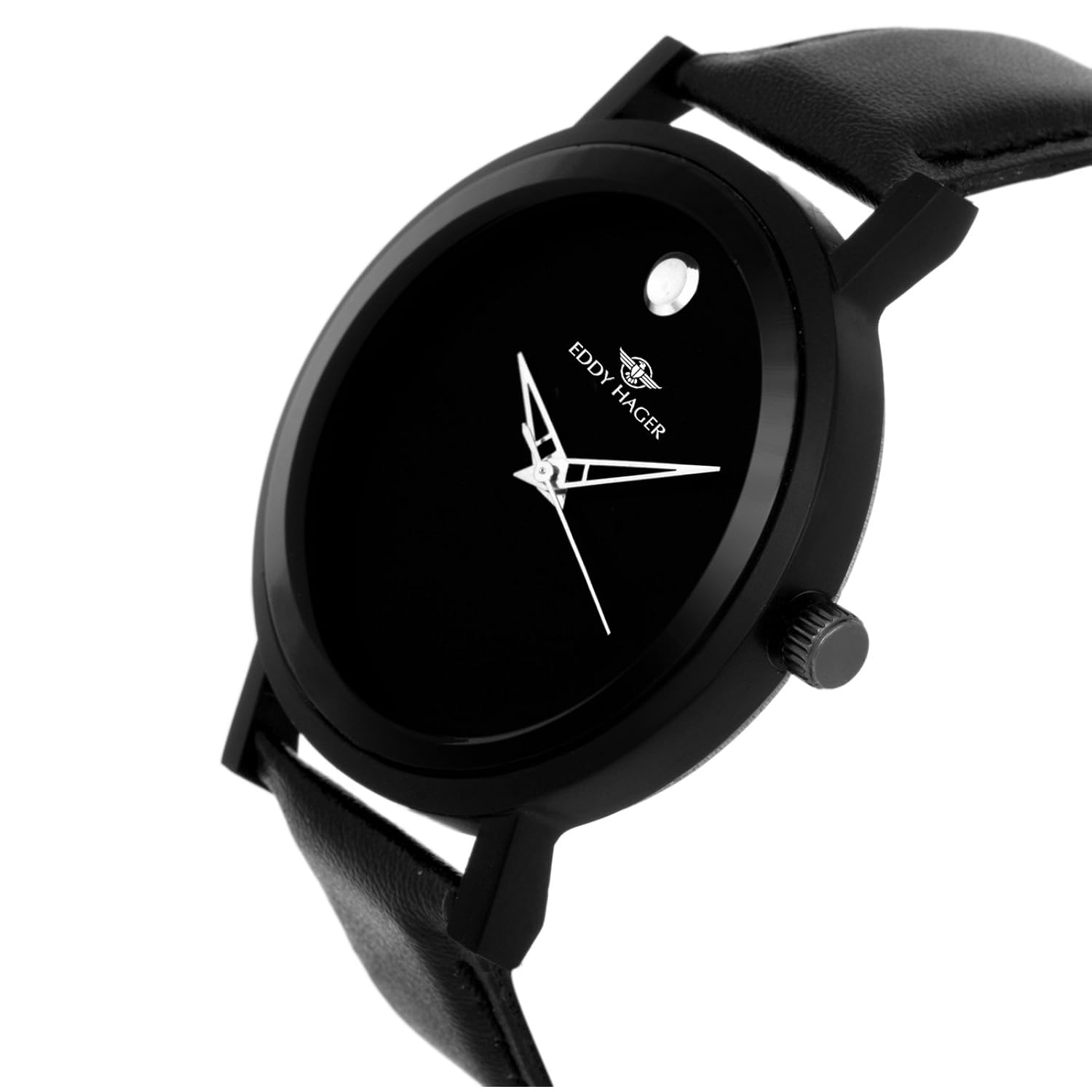 eddy hager black men's watch eh-107-bk
