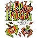 Gift Boutique Halloween Window Clings Decorations Decals 8 Pack Tombstone Haunted House Pumpkin Ghost Bats Skulls Cat Witch Owl Trick or Treat Kids Party Accessories