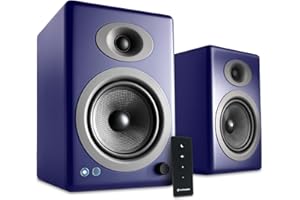 Audioengine A5+ Wireless Bluetooth Bookshelf Speakers - Premium 150W Stereo Speakers for Music, Gaming, Turntables, Home Theater Systems - Powerful Studio Monitors