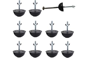 Precast Concrete Embedded Rubber Ball, Heavy Duty Lifting Pin Protector, Reusable Construction Leveling Tool(1.3T-10pcs)