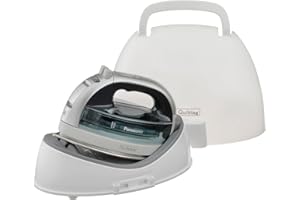 Panasonic NI-QL1100L Cordless Steam/Dry Iron, 1500W Wide Stainless Steel Plate, Silver/Light Blue