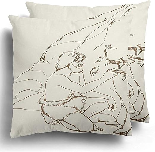 Wen-shop Esquema de Lanzamiento Primitivo Anciano con taparrabos de