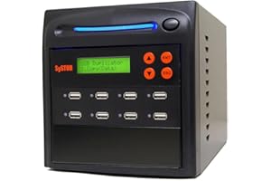 Systor 1 to 7 USB Duplicator & Sanitizer 2GB/Min - Standalone Multiple Flash Memory Copier & Storage Drive Eraser, Copy Speed