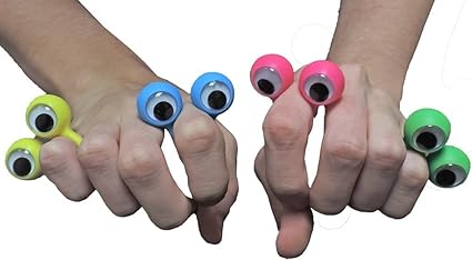 googly eye finger puppet rings