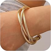 Long tiantian Gold Cuff Bracelet Chunky Filled Bangle Bracelet Adjustable Twist Cuff Bangles Non Tarnish Jewelry for Women Trendy Gifts