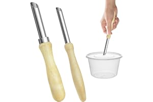 2Pcs Small Hole Punch for Plastic Lids Lemonade, Stainless Single Hole Punch Straw Puncher Punch Hole Puncher, Lemonade Cups 