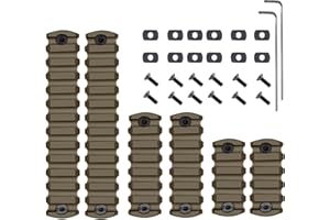Gotical 13 Slots MLOK Picatinny Rail Section for M-Lok Handguard Flat Dark Earth Fit for 21mm Picatinny/Weaver Rails