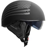 TORC T59/ Sundowner Motorcycle Half Helmet with Magnetic Buckle DOT Approved