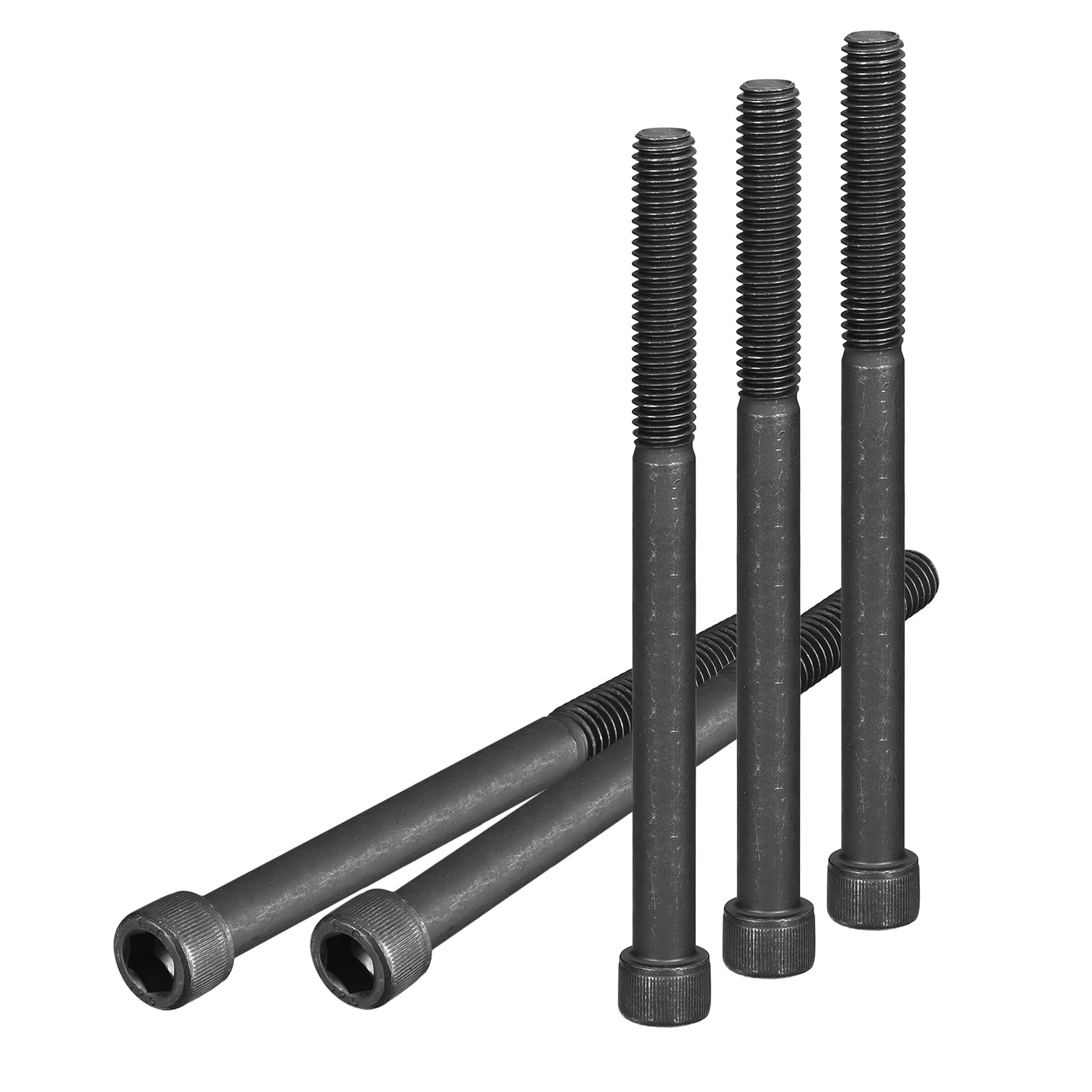 DTGN 3/8-16x5" Socket Head Cap Screws Bolts, 6Pcs 12.9 Grade Alloy Steel, Machine Hex Socket Screw, Hex Drive, Black Oxide Finish, UNC Coarse Thread Partially Threaded — image 1