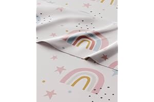 Kids Rainbows Full 4 Piece Sheet Set - Boys, Girls, Teens, Toddler - Easy Fit Deep Pockets - Breathable, Hotel Quality Beddin