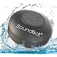 Soundbot SB510 Bluetooth Shower Speaker HD Water Resistant Bathroom Speakers, Handsfree Portable Speakerphone with Built-in M
