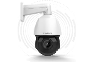 Outdoor 4K 8MP Auto Tracking PTZ POE Security IP Camera Speed Dome with 2-Way Audio, 18x Optical Zoom Pan Tilt 328ft IR Night