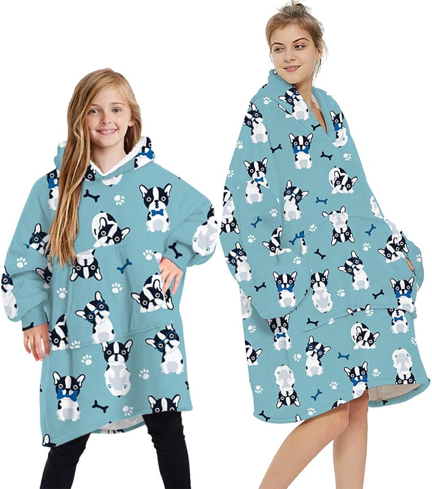 Loalirando Oversized Hoodie Blanket Fluffy Fleece Blanket Hoodie for