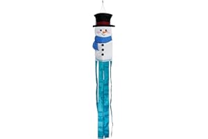 3D Snowman Winter Windsock Top Hat Scarf Briarwood Lane