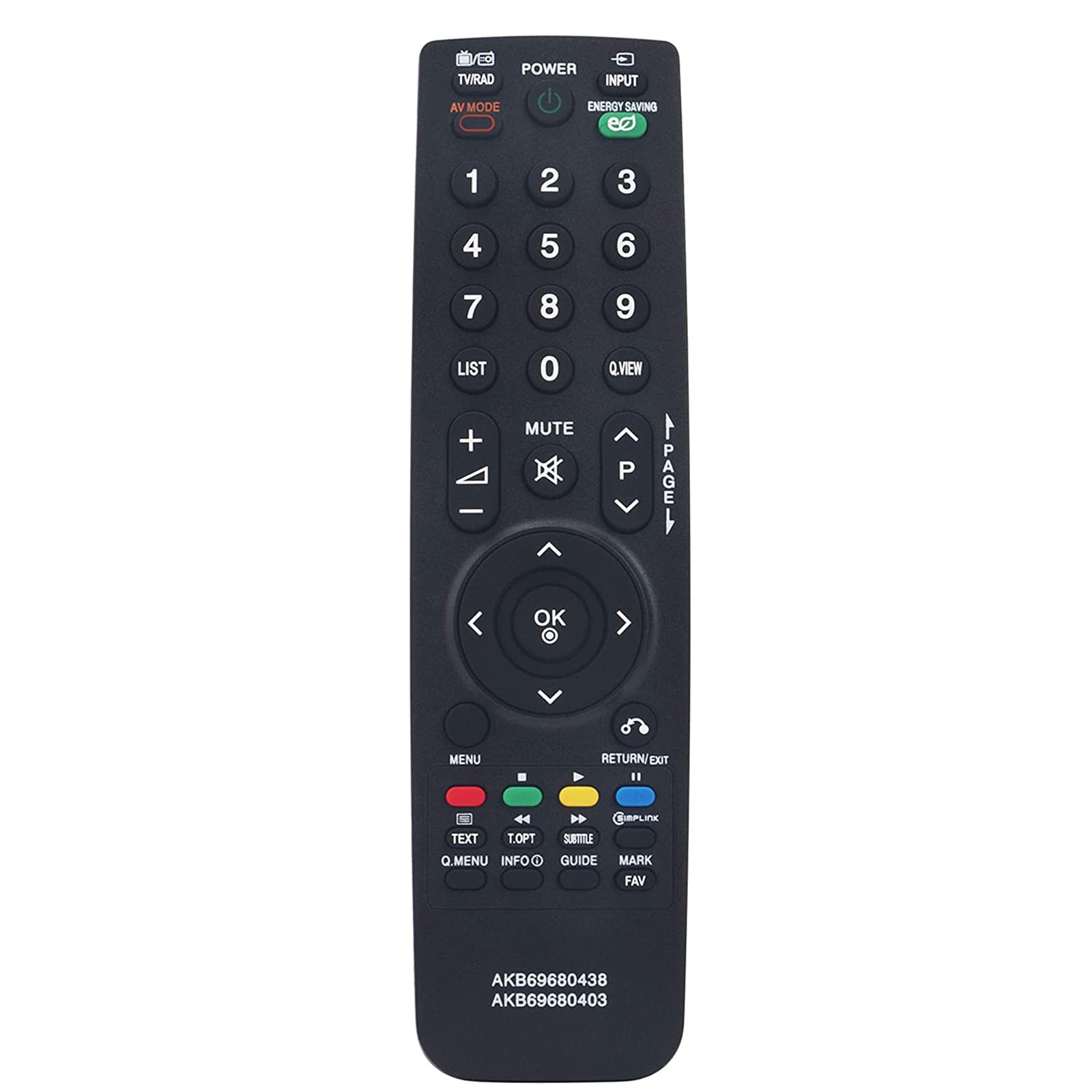 VINABTY AKB69680403 AKB69680438 Remplacement Remote Control fit for LG LED LCD TV 19LH2000 22LD320 22LE3300 22LH2000 22LH2010 22LV2520 32LB570U 19LH2010 19LH2020 19LU4010 19LU5010 19LU5020 19LV2500