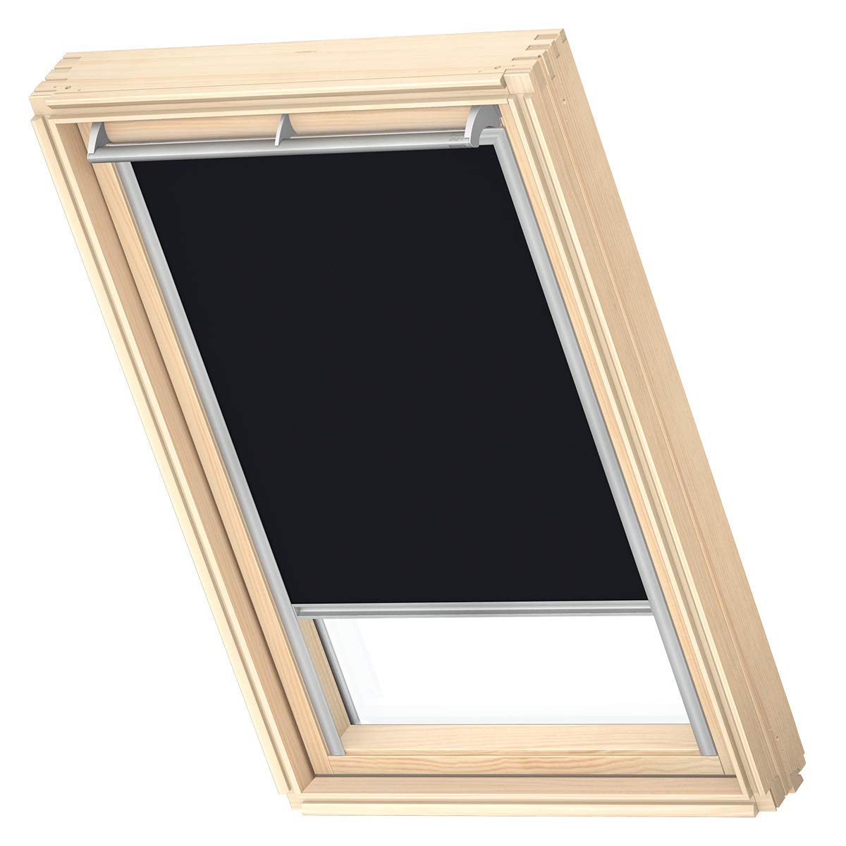 VELUX Original Roof Window Blackout Blind for M08 / 308/2, Black, with Grey Guide Rail