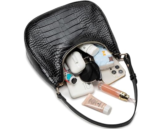 WSRYDJDL Crescent Shoulder Bag – Hobo Style Mini Purse With Zipper, PU Leather, Crossbody Tote - View #6