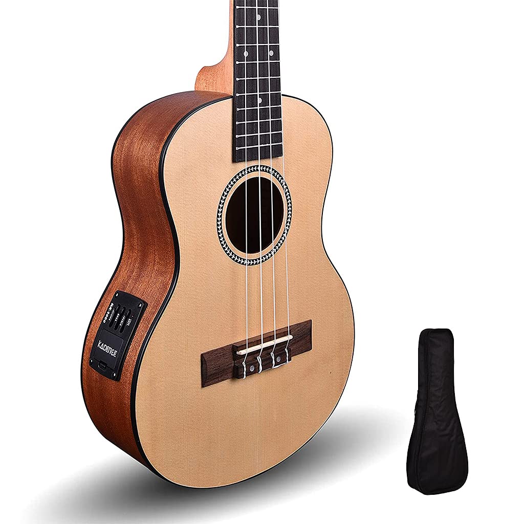 Kadence 24 inch Concert Size Ukulele Solid Spruce Wood Top Fluorocarbon