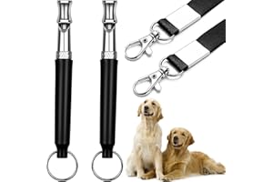 AMERRYAYUR Ultrasonic Dog Whistles - Ultra-Wide Frequency for All Dog Breeds, Professional Silent Recall Training Whistle