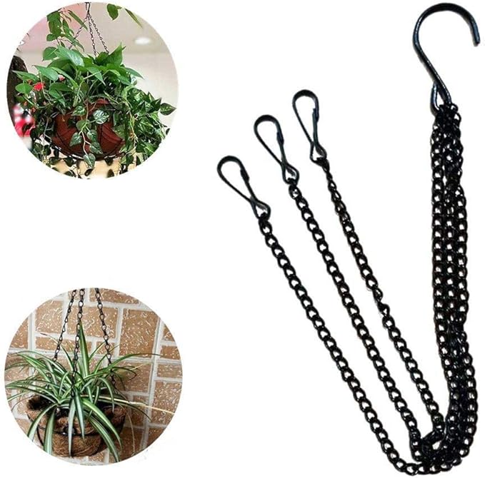 Depory 1x Hanging Chain Metal Hanging Chain Hanger with Clips for