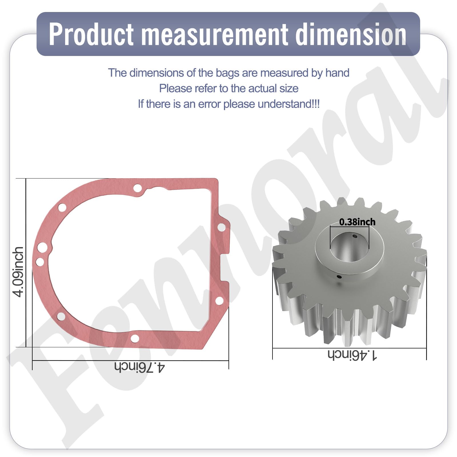 Upgrade Metal Gear W10112253 Worm Gear w/Food Grade Grease and Gasket for Whirlpool KitchenA-id Mixers Replace 4162897 AP4295669 4161531 WPW10112253