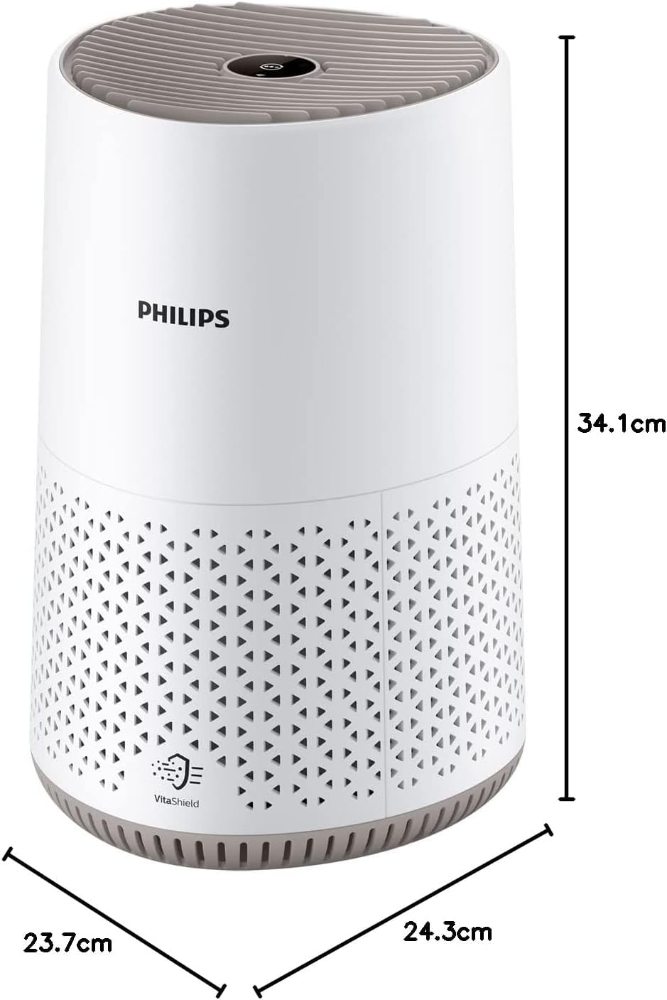 Philips Luftreiniger 600 Serie, Ultraleise und energieeffizient Für Allergiker, HEPA-Filter entfernt 99,97% der Schadstoffe, Für Räume bis zu 44m², App-gesteuert, Weiß (AC0650/10) 9