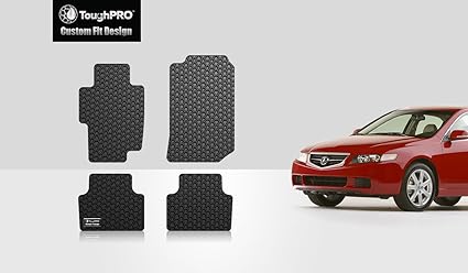 Toughpro Acura Tsx Floor Mats Set All Weather Heavy Duty Black Rubber 2004 2008