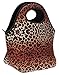 SWEET CONCEPTS Insulated Reusable Neoprene Lunch Bag - Leopard