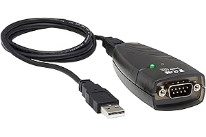Tripp Lite Keyspan by USA-19HS High-Speed USB Serial Adapter, PC, Mac, Supports Cisco Break Sequence,Black