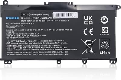 Oyomba TF03XL Battery 11.55V 41.7Wh for HP Pavilion 14-BF 15-CC 17-AR 14-BP