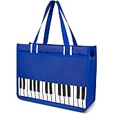 Headsitg Tote Bag Piano Bag Musical Note Handbag Piano Key Tote Bag,Womens Reusable Shopping Bags