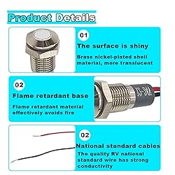 smilfuy 8mm/0.31" Signal Indicator Light, AC/DC