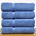 Chakir Turkish Linens Premium Cotton Absorbent Turkish Towels (Bath Towel - Set of 4, Wedgewood)